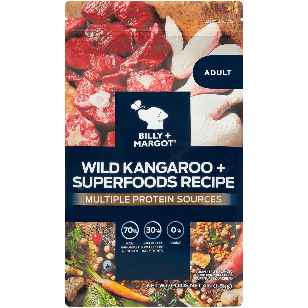 Billy & Margot - Wild Kangaroo & Superfood Dry Dog Food 3 Billy & Margot - Wild Kangaroo & Superfood Dry Dog Food