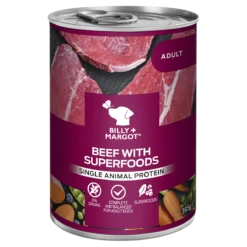 Billy & Margot - Beef & Superfoods Wet Dog Food 12 X 395g Tins