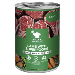 Billy & Margot - Lamb & Superfoods Wet Dog Food 12 X 395g Tins