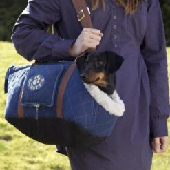 Scruffs - Wilton Dog Carrier-Blue -Pet dog blue wilton carrier 1 grande dde8fb97 99b1 456e 8e14 80cb086435db