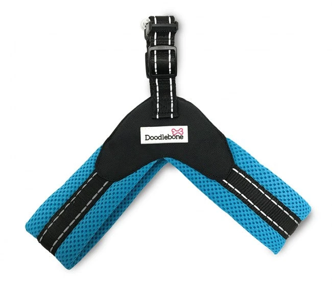 Doodlebone Boomerang Dog Harness - Cyan 3 Doodlebone Boomerang Dog Harness - Cyan