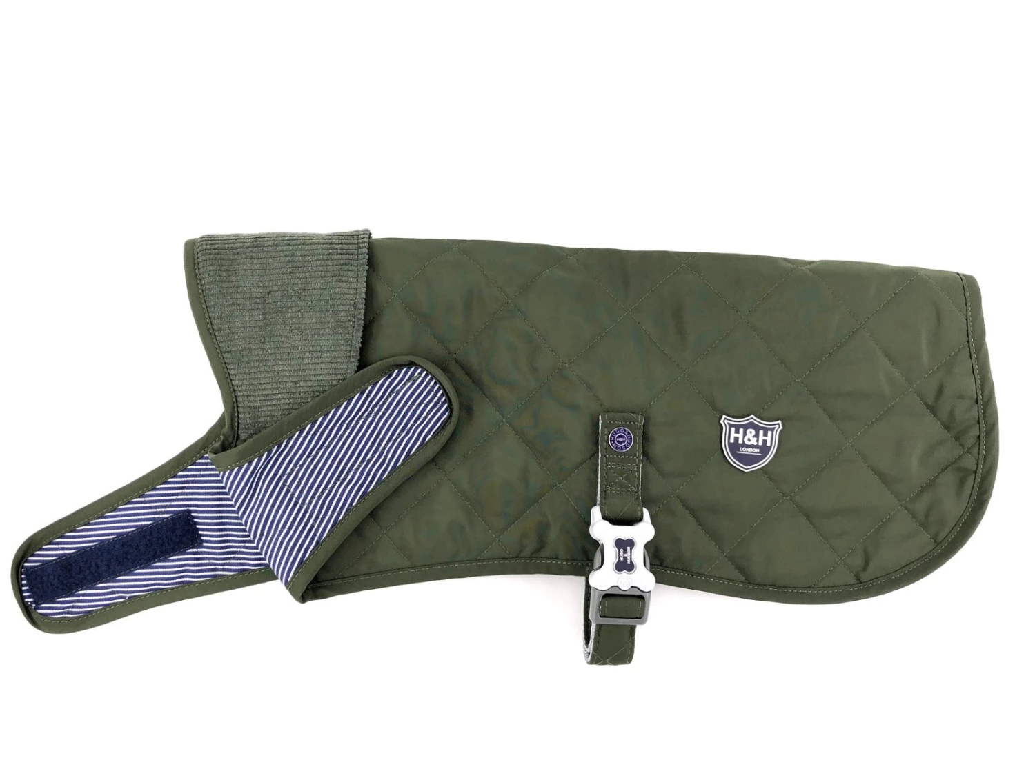 Hugo & Hudson - Bottle Green Quilted Dog Jacket 3 Hugo & Hudson - Bottle Green Quilted Dog Jacket