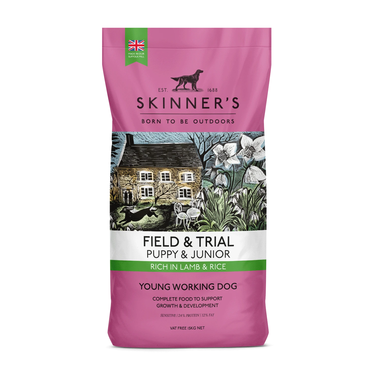 Skinners Field & Trial Puppy & Junior Lamb & Rice 15kg 3 Skinners Field & Trial Puppy & Junior Lamb & Rice 15kg