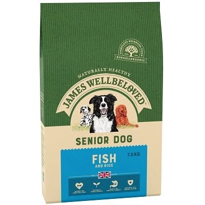 James Wellbeloved Fish & Rice Senior Dog Food 7.5kg 3 James Wellbeloved Fish & Rice Senior Dog Food 7.5kg