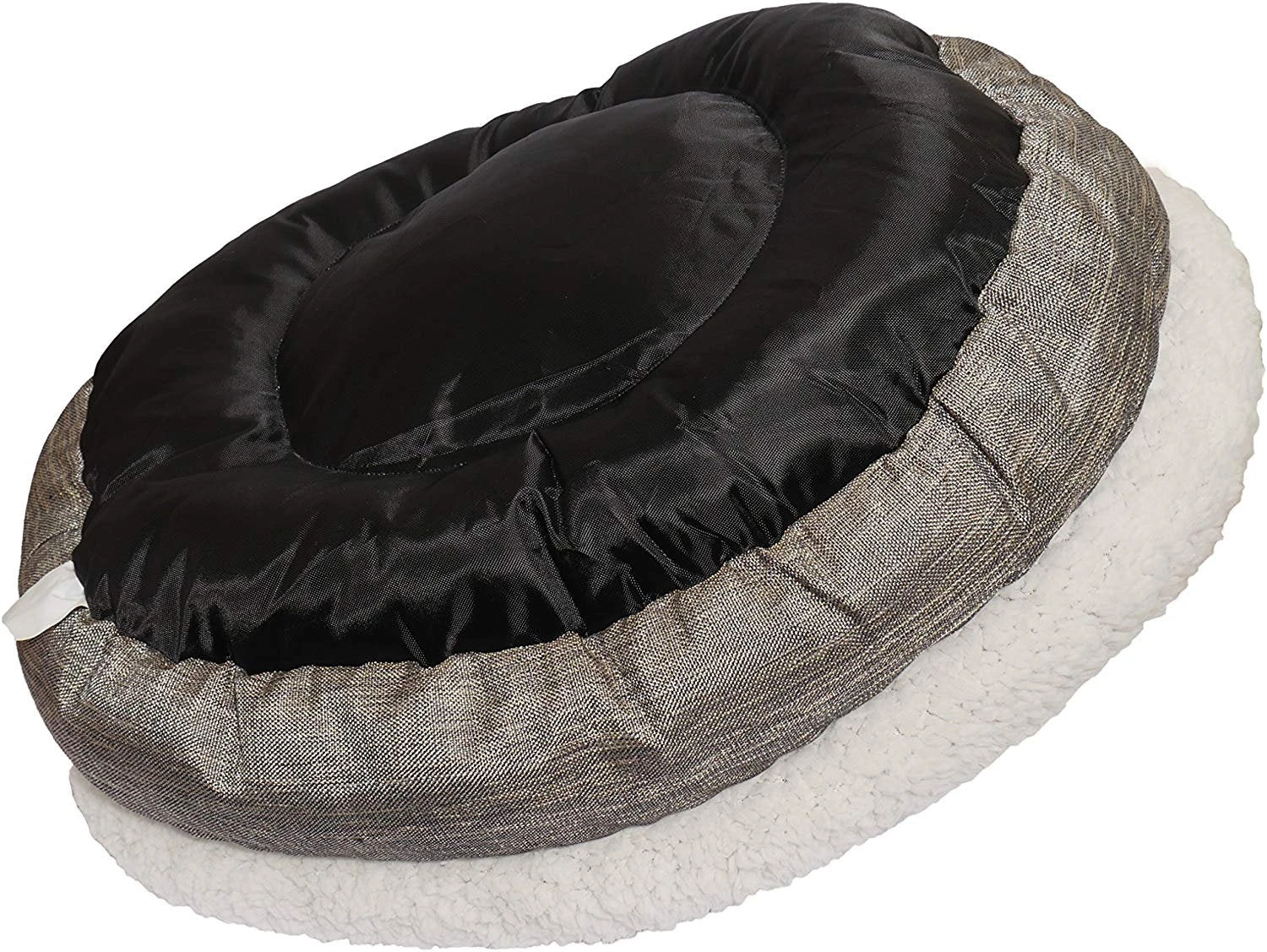 Rosewood - Deep Tweed Oval Teddy Bear Dog Bed 5 Rosewood - Deep Tweed Oval Teddy Bear Dog Bed - Image 3
