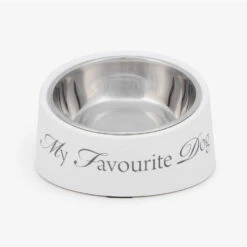 Designed By Lotte "My Favourite Dog" Feeding Bowl -Pet dog d5013 wh 1 add594bd 9a46 4777 ac88 bc1756f055f1