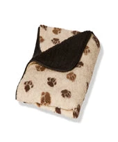 Danish Design - Sherpa Fleece Dog Blanket - Beige/Brown Paw 5 Danish Design - Sherpa Fleece Dog Blanket - Beige/Brown Paw - Image 3