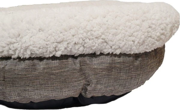 Rosewood - Deep Tweed Oval Teddy Bear Dog Bed 4 Rosewood - Deep Tweed Oval Teddy Bear Dog Bed - Image 2