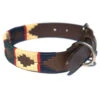 Pioneros Polo Dog Collar - Cream/Navy/Red Stripe -Pet dog dog collar 705 csp 0644 1