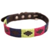 Pioneros Polo Dog Collar - Berry/Green/Navy -Pet dog dog collar 785 aw 1414 1