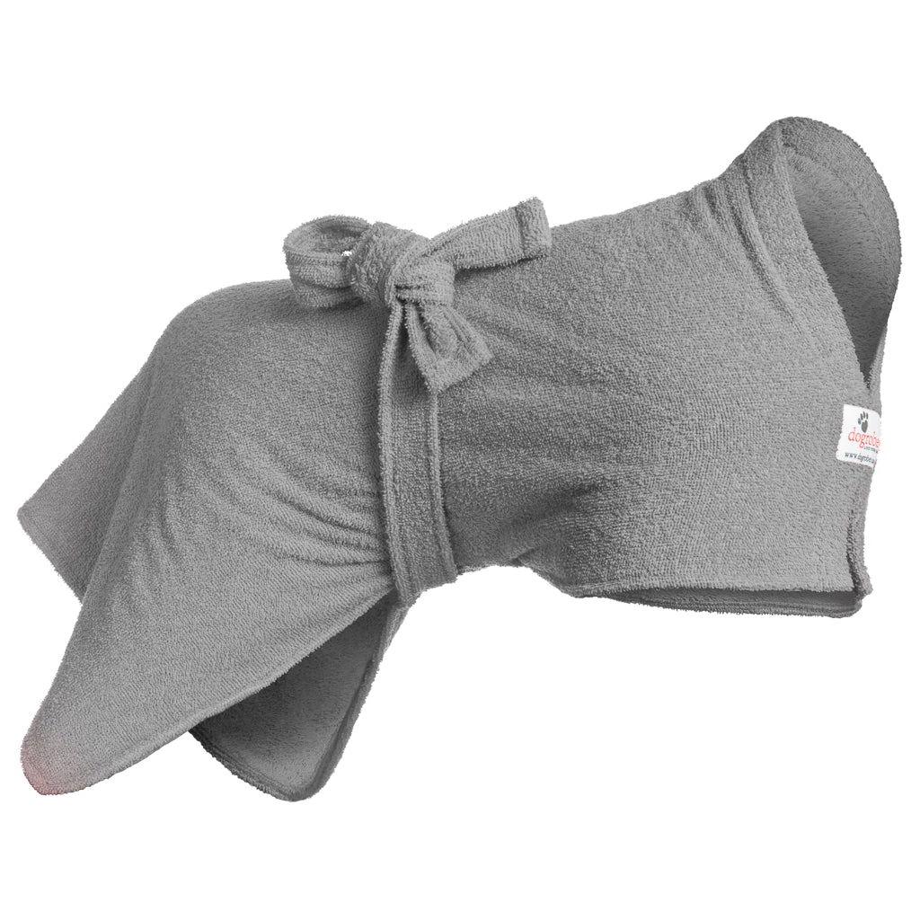 Dogrobes - Dog Robe Drying Coat - Grey 3 Dogrobes - Dog Robe Drying Coat - Grey