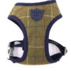 Hugo & Hudson - Dark Green Checked Tweed Dog Harness 2 Hugo & Hudson - Dark Green Checked Tweed Dog Harness -Pet dog ezgif.com webp to jpgdark