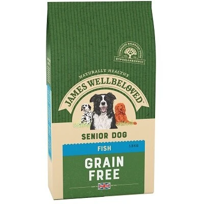 James Wellbeloved Grain Free Fish & Vegetable Senior Dog Food 1.5kg 3 James Wellbeloved Grain Free Fish & Vegetable Senior Dog Food 1.5kg