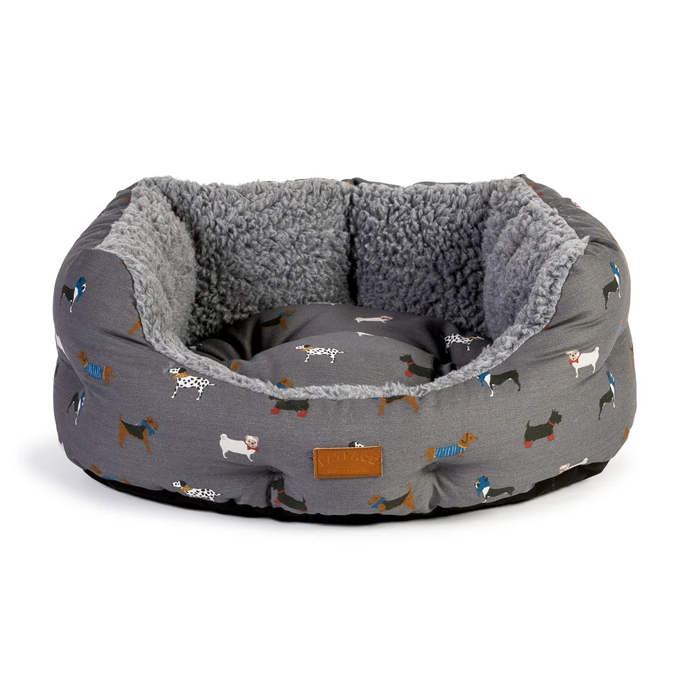 FatFace - Marching Dogs Deluxe Slumber Dog Bed 3 FatFace - Marching Dogs Deluxe Slumber Dog Bed