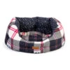 FatFace Penguin Check Deluxe Slumber Dog Bed -Pet dog fatface penguin check deluxe slumber bed