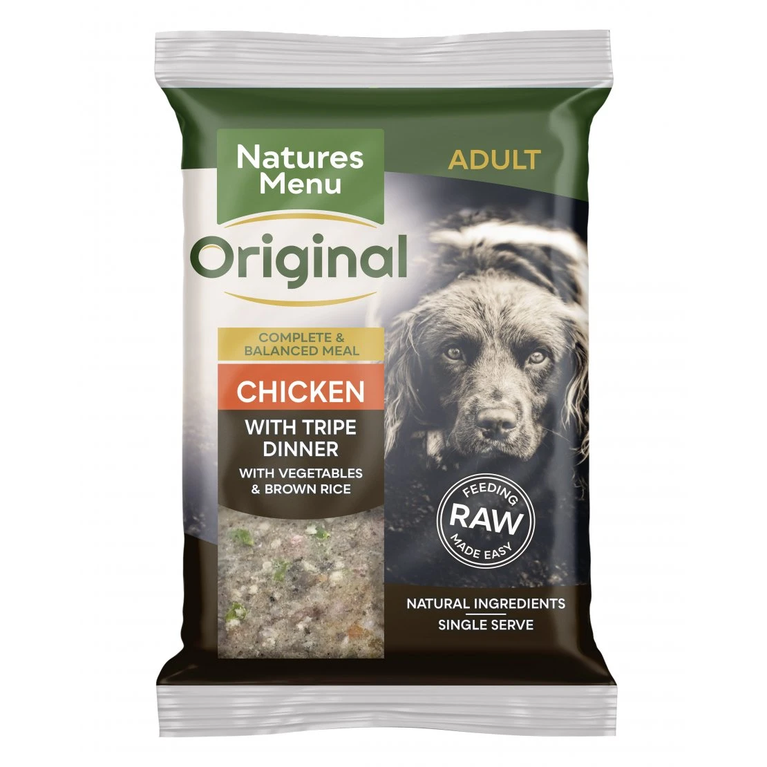 Natures Menu - Raw Meals Chicken With Tripe Dinner 12x300g (Frozen) 3 Natures Menu - Raw Meals Chicken With Tripe Dinner 12x300g (Frozen)