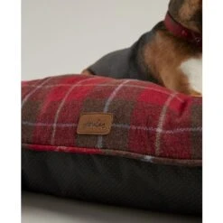 Joules - Let Sleeping Dogs Lie - Red Heritage Tweed Dog Mattress -Pet dog fm 2020 07 17 08 47 46 3491 images