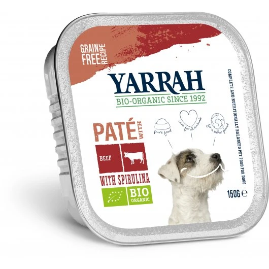 Yarrah - Organic Dog Food - Grain Free Pâté With Beef & Chicken 12x150g 3 Yarrah - Organic Dog Food - Grain Free Pâté With Beef & Chicken 12x150g