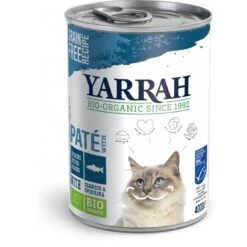 Yarrah Organic Cat Pate Fish With Spirulina & Seaweed 12x400g