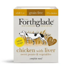 Forthglade - Grain Free Chicken, Liver, Sweet Potatoes & Vegetables (18x395g)
