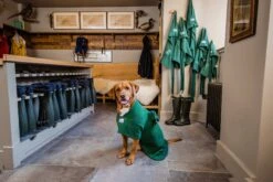 Dogrobes - Dog Robe Drying Coat - Green -Pet dog green