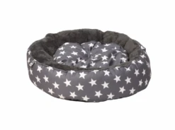 House Of Paws - Grey Star Donut Cat Bed