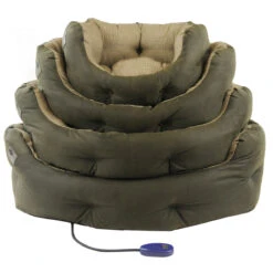 Hot Dogs Heated Cushion Dog Bed - Harewood