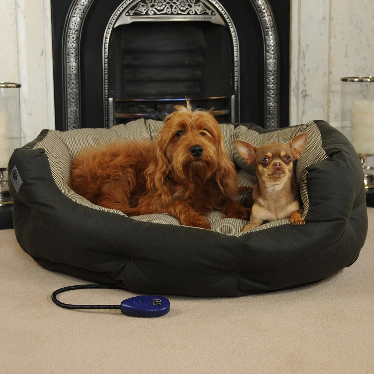 Hot Dogs Heated Cushion Dog Bed - Harewood 5 Hot Dogs Heated Cushion Dog Bed - Harewood - Image 3