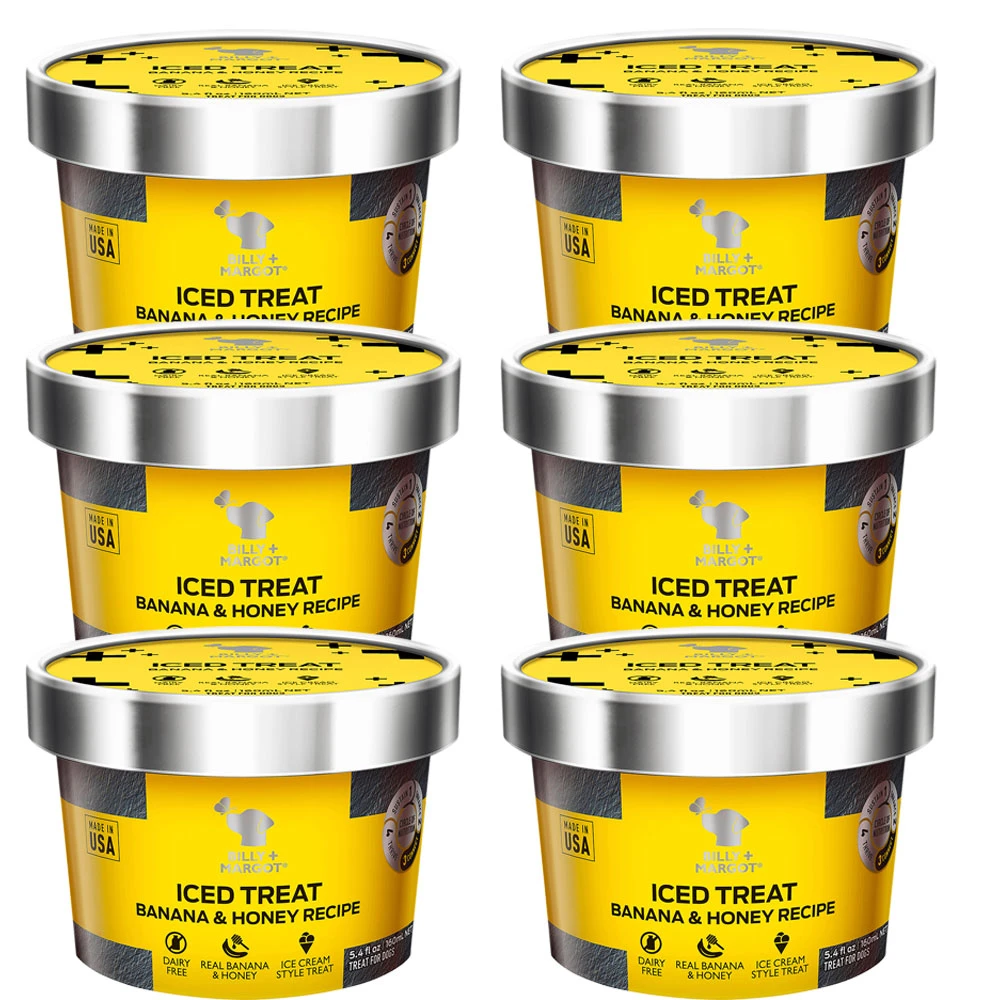 Billy & Margot - Honey & Banana Iced Treat 160ml X6 3 Billy & Margot - Honey & Banana Iced Treat 160ml X6