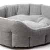 House Of Paws - Grey Herringbone Tweed Bed