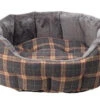 House Of Paws - Check Tweed Dog Bed