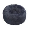 House Of Paws - Navy Faux Fur Donut -Pet dog hp1434n 1