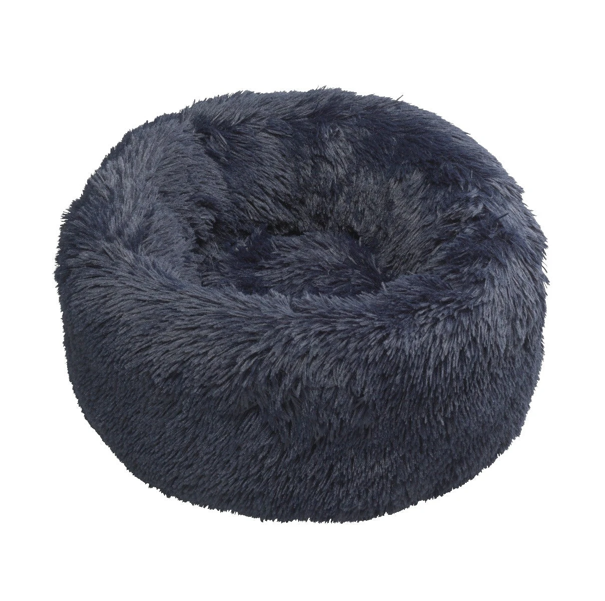 House Of Paws - Navy Faux Fur Donut 3 House Of Paws - Navy Faux Fur Donut
