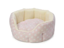 House Of Paws Fleece Star Snuggle Oval Pink -Pet dog hp984p 1664x1248 1 1