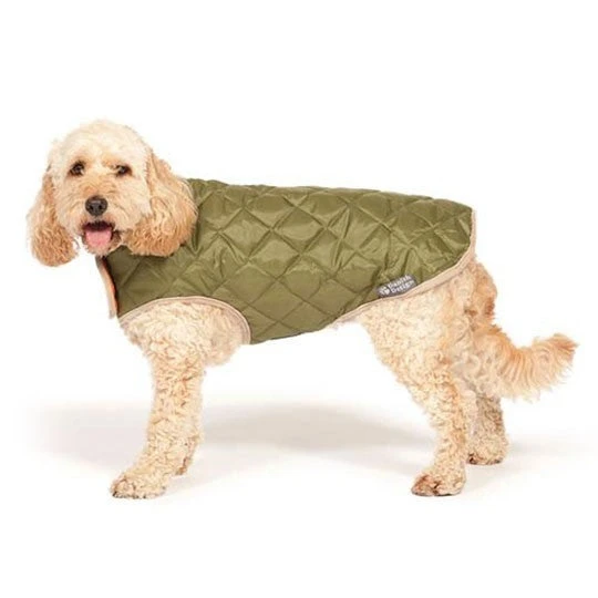 Danish Design - Forest Green Quilted Dog Coat 3 Danish Design - Forest Green Quilted Dog Coat