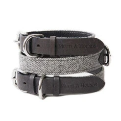 Mutts & Hounds Stoneham Tweed Dog Collar