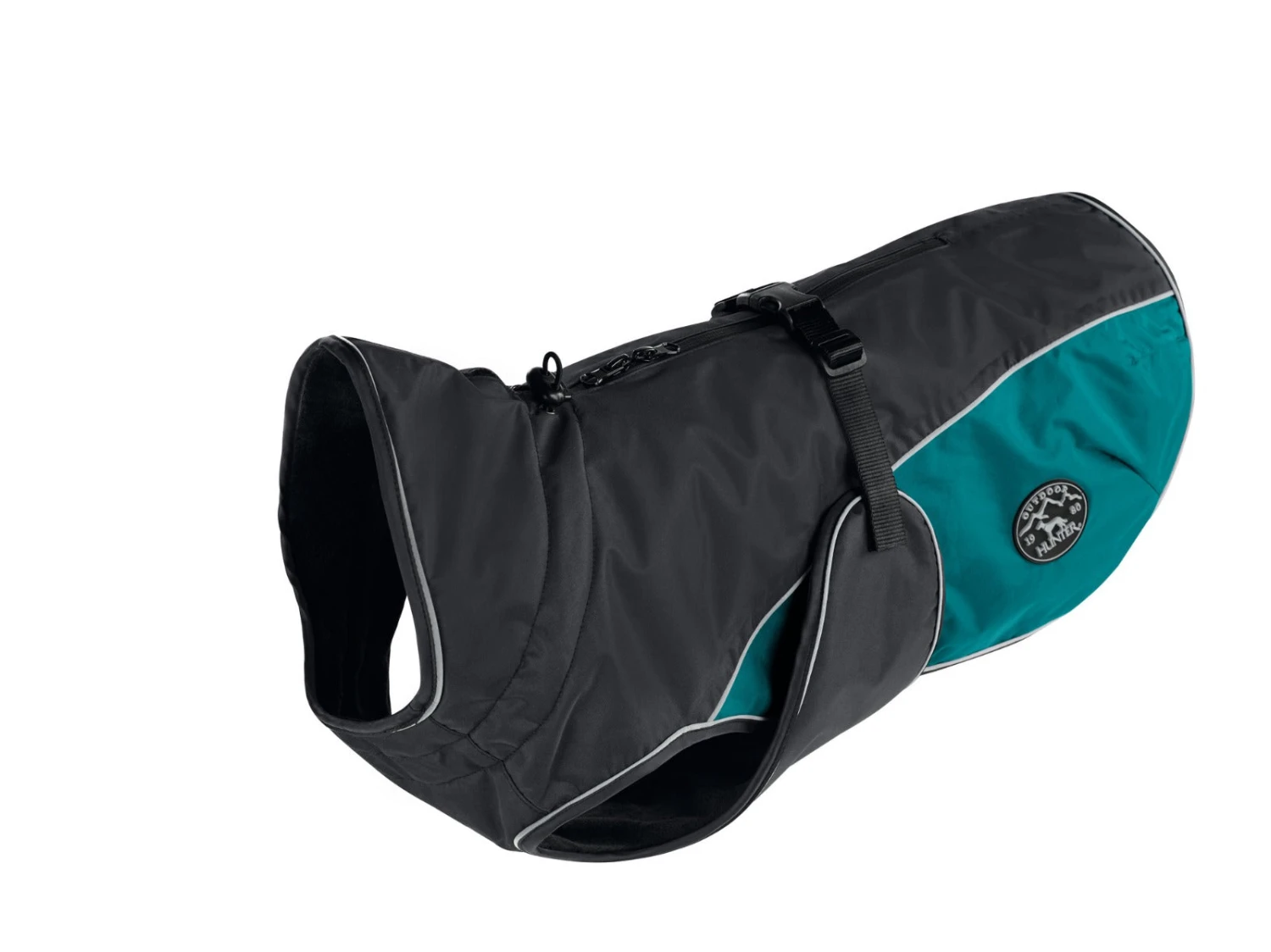 Hunter Uppsala Cozy Dog Coat - Anthracite/Teal 3 Hunter Uppsala Cozy Dog Coat - Anthracite/Teal