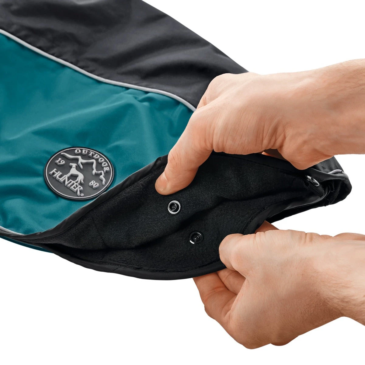 Hunter Uppsala Allrounder Dog Coat - Anthracite/Teal 6 Hunter Uppsala Allrounder Dog Coat - Anthracite/Teal - Image 4