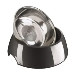 Hunter Melamine Dog Food Bowl – Black -Pet dog hunter 13795 91368 004 18 5