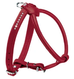 Hunter Harness Round & Soft Luxus Elk Petit – Chilli Red