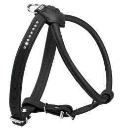 Hunter Harness Round & Soft Luxus Elk Petit – Black