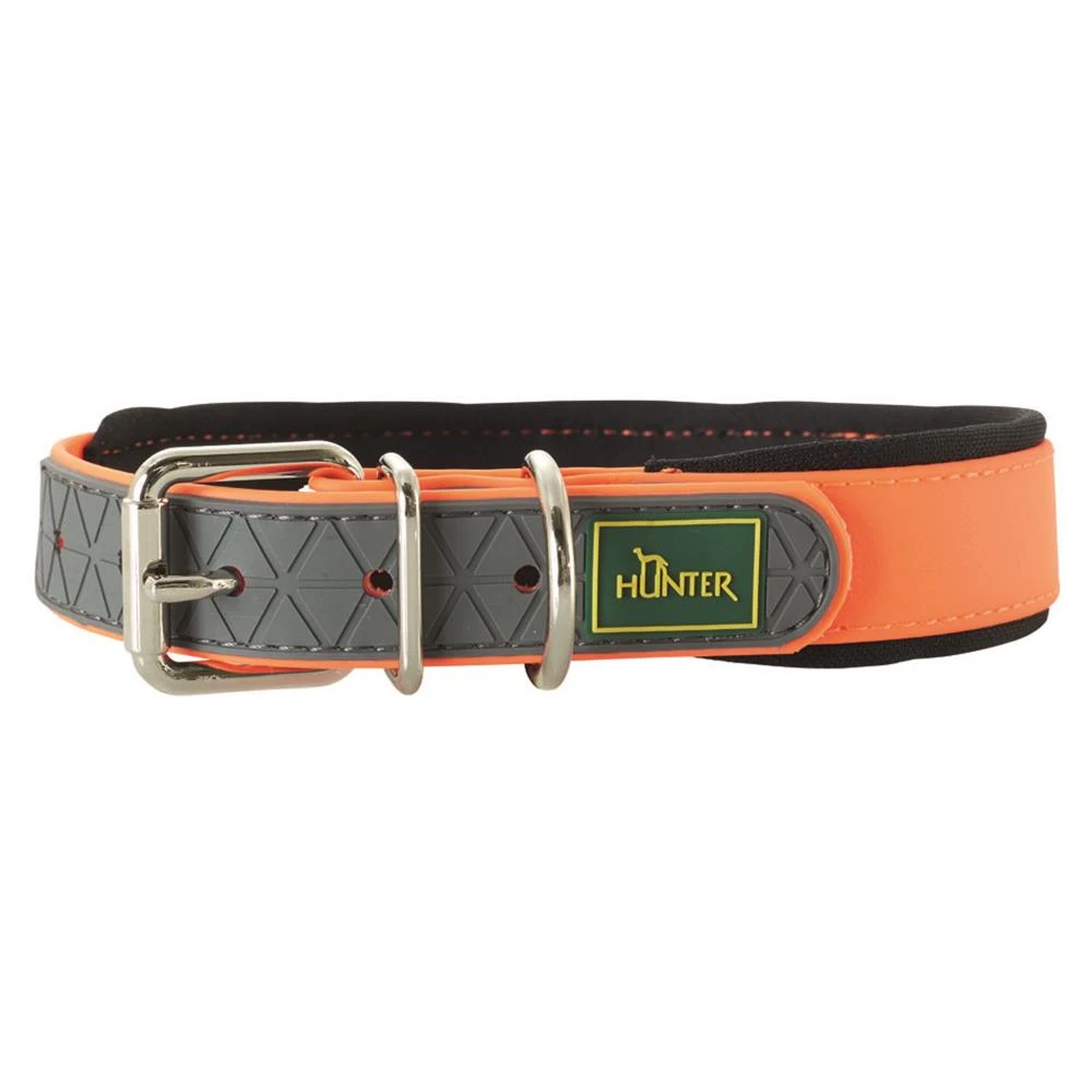 Hunter - Convenience Neoprene Comfort Dog Collar – Neon Orange 9 Hunter - Convenience Neoprene Comfort Dog Collar – Neon Orange - Image 7