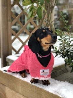 Dogrobes - Dog Robe Drying Coat - Pink -Pet dog image0