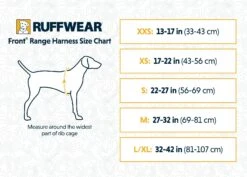 Ruffwear Front Range™ Harness - Huckleberry Blue 13 Ruffwear Front Range™ Harness - Huckleberry Blue -Pet dog jpeg 30502 front range harness sizing chart horizontal 1