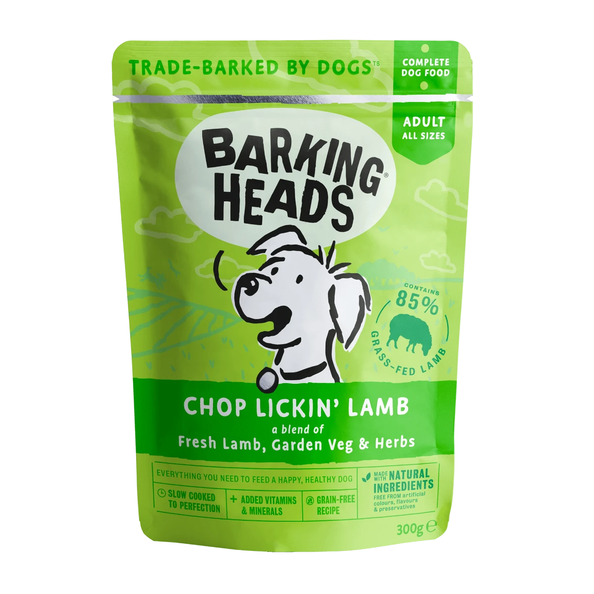 Barking Heads - Chop Lickin' Lamb Wet Dog Food - 10x300g 3 Barking Heads - Chop Lickin' Lamb Wet Dog Food - 10x300g