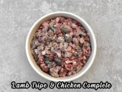 Paleo Ridge Raw Starter Hamper - Small To Medium Dogs (8kg) -Pet dog lambtripe chicken complete bowl txt