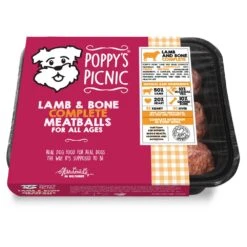 Poppy's Picnic Complete Meatball Hamper -Pet dog poppy s picnic 3d pack lamb bone complete meatballs 1000x f0127d7e 787e 4852 a838 c041ee185382