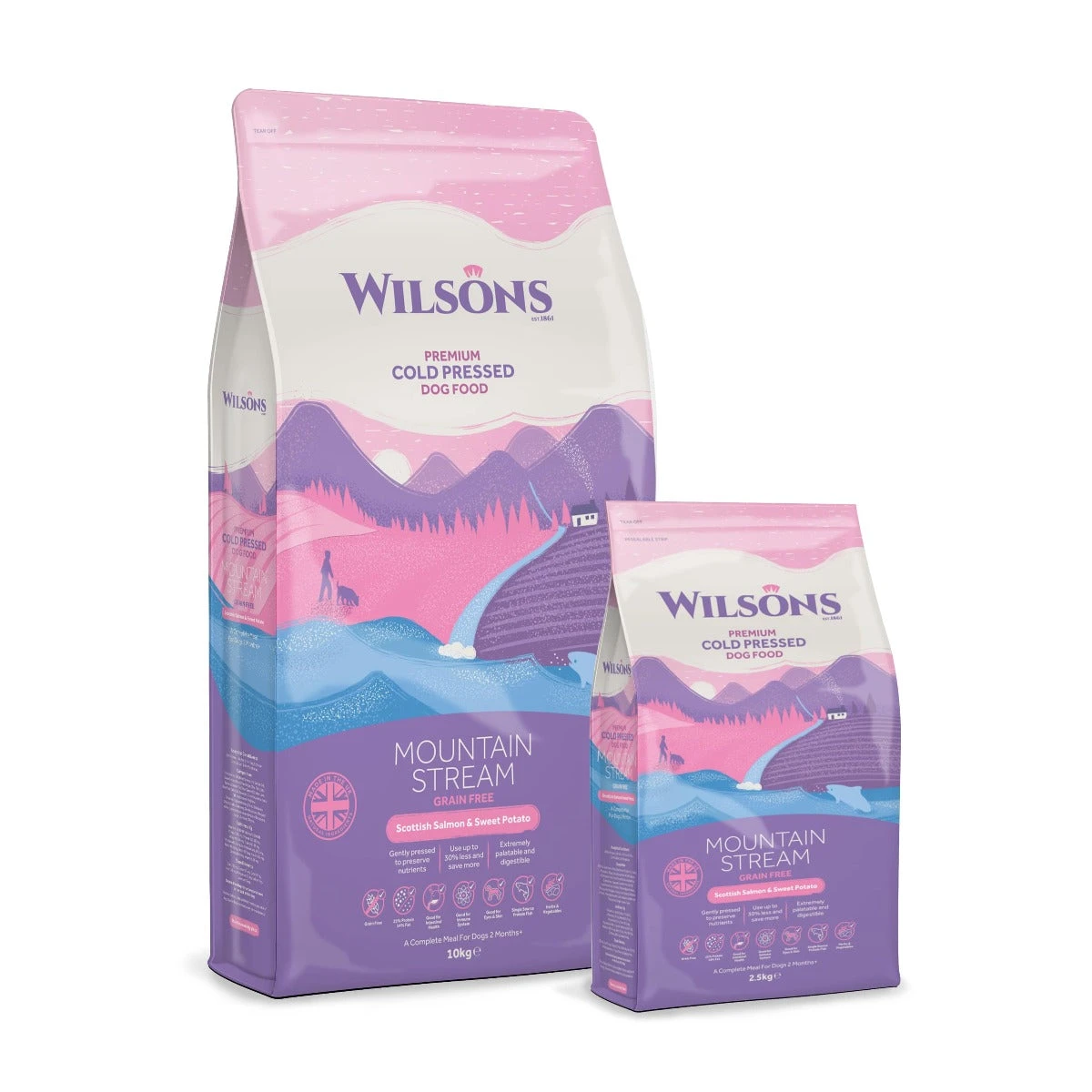 Wilsons - Mountain Stream - Salmon & Sweet Potato Cold Pressed Dog Food 3 Wilsons - Mountain Stream - Salmon & Sweet Potato Cold Pressed Dog Food