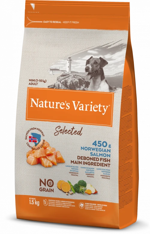 Nature's Variety - Selected Dry Norwegian Salmon - Small Breed Dogs - 1.5kg 3 Nature's Variety - Selected Dry Norwegian Salmon - Small Breed Dogs - 1.5kg