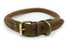 Ralph & Co - Braided Rope Dog Collar -Pet dog ralph and co braided rope dog collar olive brown 3380557807731 1201x751 1